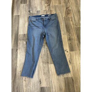 Jessica Simpson Medium Rise Straight Ankle Blue Jeans Women’s Size 16W